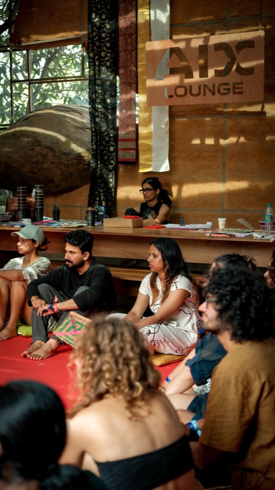 Inside the AIX Lounge at Bloom in Green